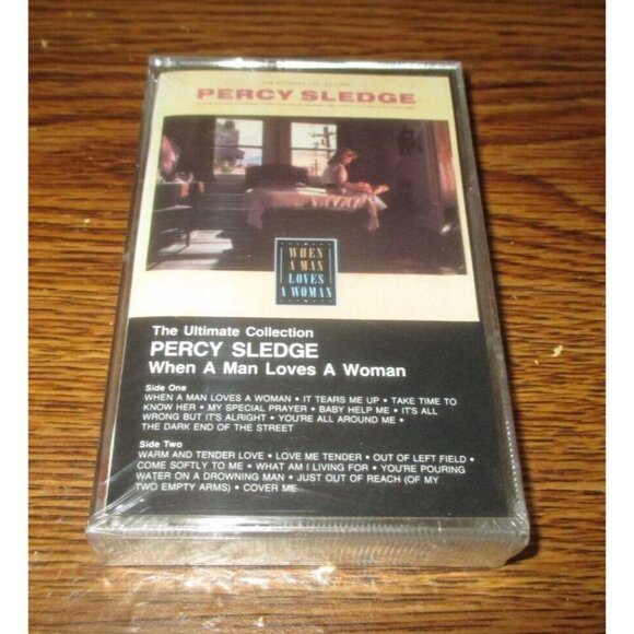 Percy Sledge - When A Man Loves A Woman on cassette (Atlantic, 1987) (unopened) - Picture 1 of 4